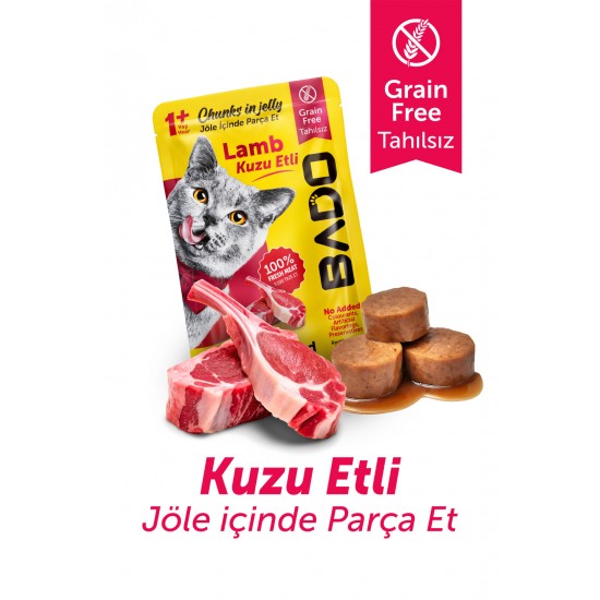 Bado Yetişkin Kedi Yaş Maması Kuzu Etli 85GR Bado Yetişkin Kedi Yaş Maması Kuzu Etli 85GR