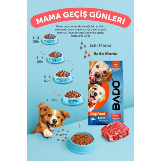 Bado Anne Yavru Köpek Maması Biftekli 10 Kg Bado Anne Yavru Köpek Maması Biftekli 10 Kg