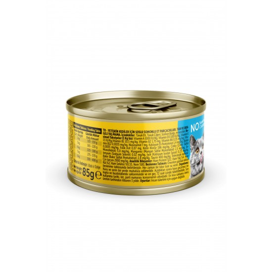 BADO GURME YAŞ YETİŞKİN KEDİ MAMASI SOMONLU 85 GR 24 ADET