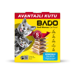 Bado Yetişkin Kedi Maması Somonlu 5x1kg
