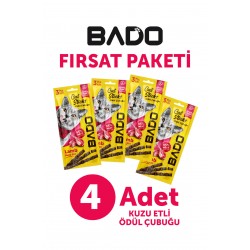 Bado Kedi Ödül Çubuğu Kuzu Etli 3x5gr 4Lü Bado Kedi Ödül Çubuğu Kuzu Etli 3x5gr 4Lü