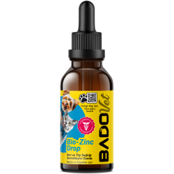 Bado Bio-Zinc Drop Kedi Ve Köpekler İçin Deri ve Tüy Sağlığı Destekleyici Damla 50 ML