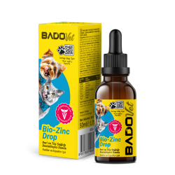 Bado Bio-Zinc Drop Kedi Ve Köpekler İçin Deri ve Tüy Sağlığı Destekleyici Damla 50 ML Bado Bio-Zinc Drop Kedi Ve Köpekler İçin Deri ve Tüy Sağlığı Destekleyici Damla 50 ML