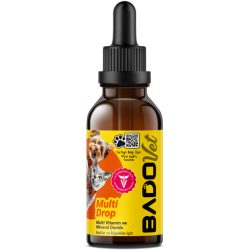 Bado Multi Drop Kedi Ve Köpekler İçin Multi Vitamin Mineral Damla 50 ML
