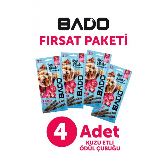 Bado Köpek Ödül Çubuğu Kuzu Etli 3X5gr 4Lü Bado Köpek Ödül Çubuğu Kuzu Etli 3X5gr 4Lü