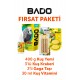 Bado Kuş Tanışma Paketi 4lü(Yem+Vitamin+Kraker+Gaga Taşı) Bado Kuş Tanışma Paketi 4lü(Yem+Vitamin+Kraker+Gaga Taşı)
