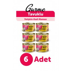 BADO GURME YAŞ YETİŞKİN KEDİ MAMASI KUZU ETLİ 85 GR 6 ADET