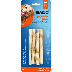 Bado Tavuklu Burgulu Çiğneme Kemiği 8Li Bado Tavuklu Burgulu Çiğneme Kemiği 8Li