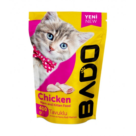 Bado Yavru Kedi Maması Tavuk Etli 400Gr Bado Yavru Kedi Maması Tavuk Etli 400Gr