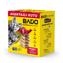 Bado Yetişkin Kedi Maması Etli 5x1kg