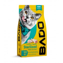 Bado Yetişkin Kedi Maması Kısırlaştırılmış Tavuk Etli Steril 1,5 Kg