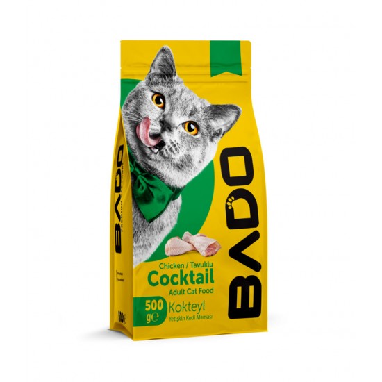 Bado Yetişkin Kedi Maması Kokteyl 500Gr Bado Yetişkin Kedi Maması Kokteyl 500Gr