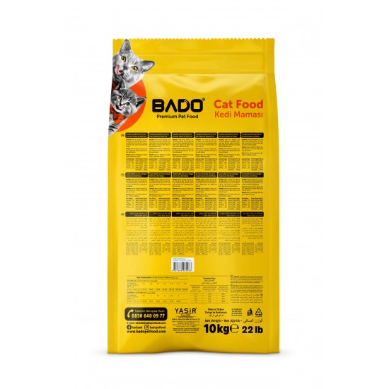 Bado Yetişkin Kedi Maması Somonlu 10 Kg Bado Yetişkin Kedi Maması Somonlu 10 Kg