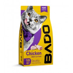 Bado Yetişkin Kedi Maması Tavuk Etli 1,5 Kg