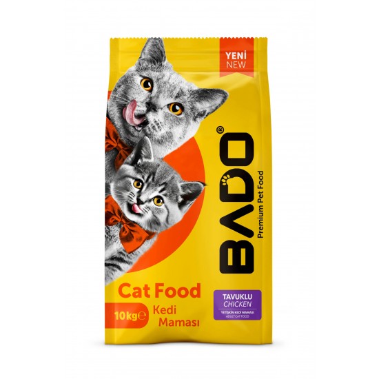 Bado Yetişkin Kedi Maması Tavuklu 10 Kg Bado Yetişkin Kedi Maması Tavuklu 10 Kg