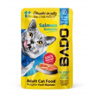 Bado Yetişkin Kedi Yaş Mama Somon Balıklı 85GR