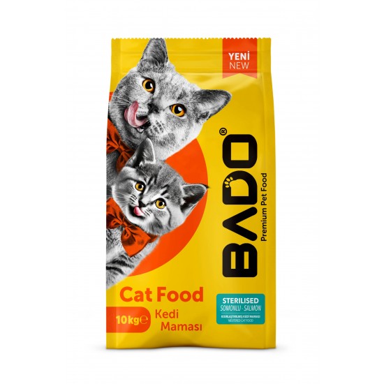 Bado Yetişkin Kısır Kedi Maması Somonlu 10 Kg Bado Yetişkin Kısır Kedi Maması Somonlu 10 Kg
