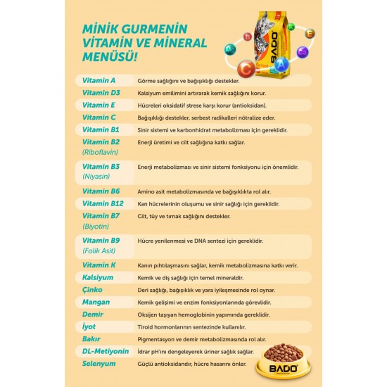 Bado Yetişkin Kısır Kedi Maması Somonlu 10 Kg Bado Yetişkin Kısır Kedi Maması Somonlu 10 Kg