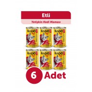 Bado Yetişkin Yaş Kedi Maması Etli 400GR 6Lı