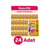 Bado Yetişkin Yaş Kedi Maması Kuzu Etli 85Gr 24'lü