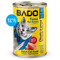 Bado Yetişkin Yaş Kedi Maması Ton Balıklı 400Gr 12'li Bado Yetişkin Yaş Kedi Maması Ton Balıklı 400Gr 12'li