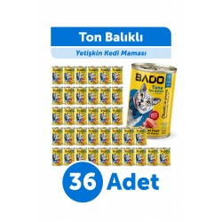 Bado Yetişkin Yaş Kedi Maması Ton Balıklı 400Gr 36'lı