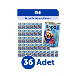 Bado Yetişkin Yaş Köpek Maması Etli 400Gr 36'lı Bado Yetişkin Yaş Köpek Maması Etli 400Gr 36'lı