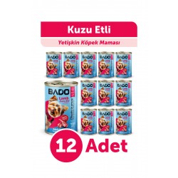 Bado Yetişkin Yaş Köpek Maması Kuzu Etli 400Gr 12'li