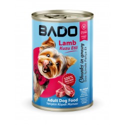 Bado Yaş Köpek Maması Kuzu Etli ve Pirinçli 400Gr