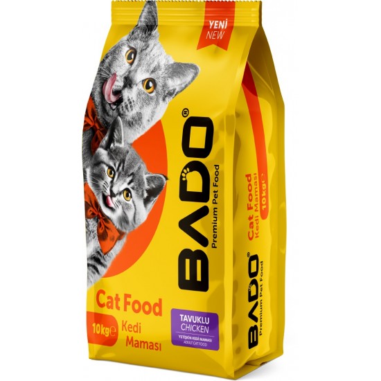Bado Yetişkin Kedi Maması Tavuklu 10 Kg Bado Yetişkin Kedi Maması Tavuklu 10 Kg