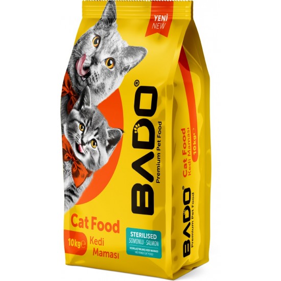 Bado Yetişkin Kısır Kedi Maması Somonlu 10 Kg Bado Yetişkin Kısır Kedi Maması Somonlu 10 Kg