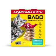 Bado Kısırlaştırılmış Yetişkin Kedi Maması Somonlu 5x1kg
