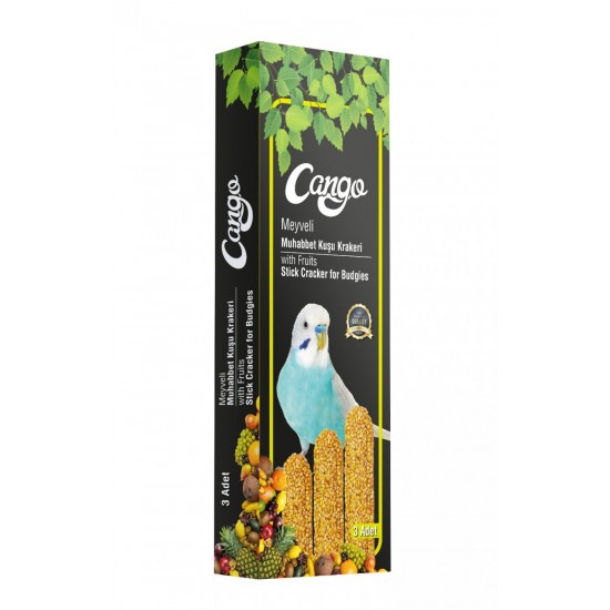 Cango Muhabbet Kuşu Krakeri Meyveli 81GR Cango Muhabbet Kuşu Krakeri Meyveli 81GR