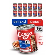 Cango Yaş Yetişkin Köpek Maması Etli 415GR 12Li Cango Yaş Yetişkin Köpek Maması Etli 415GR 12Li