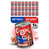 Cango Yaş Yetişkin Köpek Maması Etli 415GR 24Lü Cango Yaş Yetişkin Köpek Maması Etli 415GR 24Lü