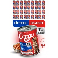 Cango Yaş Yetişkin Köpek Maması Etli 415GR 36Lı Cango Yaş Yetişkin Köpek Maması Etli 415GR 36Lı