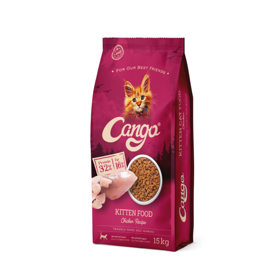 Cango Yavru Kedi Maması Tavuk Etli Kitten 15KG Cango Yavru Kedi Maması Tavuk Etli Kitten 15KG