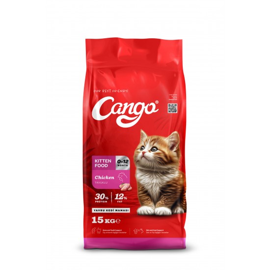Cango Yavru Kedi Maması Tavuk Etli Kitten 15KG