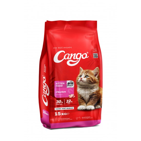 Cango Yavru Kedi Maması Tavuk Etli Kitten 15KG