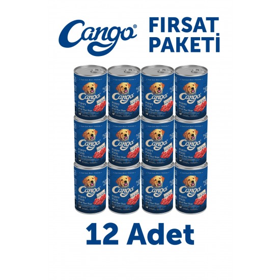 Cango Yavru Yaş Köpek Maması Kuzu Etli 415Gr 12Li Cango Yavru Yaş Köpek Maması Kuzu Etli 415Gr 12Li