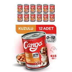 Cango Yavru Yaş Köpek Maması Kuzu Etli 415Gr 12Li