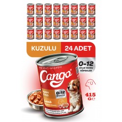 Cango Yavru Yaş Köpek Maması Kuzu Etli 415Gr 24Lü