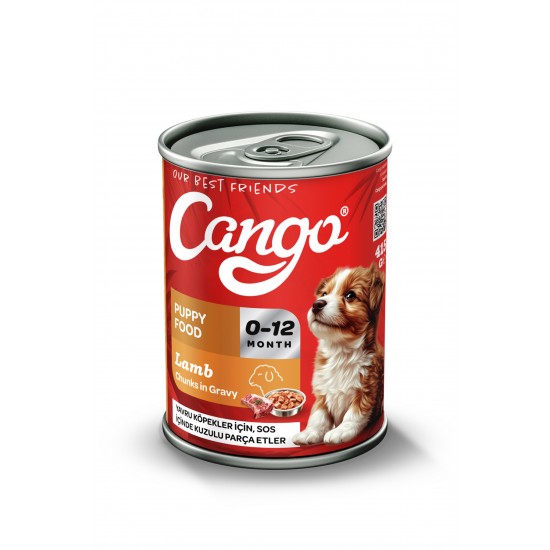 Cango Yavru Yaş Köpek Maması Kuzu Etli 415Gr