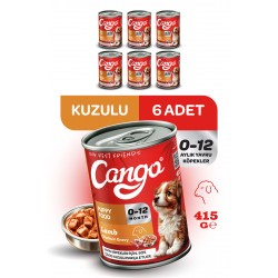 Cango Yavru Yaş Köpek Maması Kuzu Etli 415Gr 6Lı