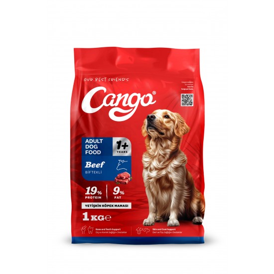Cango Yetişkin Köpek Maması Etli (Biftekli) 1KG Cango Yetişkin Köpek Maması Etli (Biftekli) 1KG