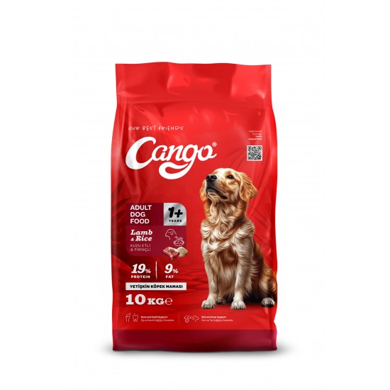Cango Yetişkin Köpek Maması Kuzu Etli ve Pirinçli 10Kg