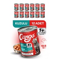 Cango Yetişkin Yaş Kedi Maması Kuzu Etli 415Gr 12Li
