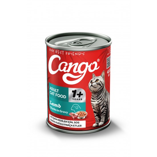 Cango Yetişkin Yaş Kedi Maması Kuzu Etli 415Gr 24Lü Cango Yetişkin Yaş Kedi Maması Kuzu Etli 415Gr 24Lü