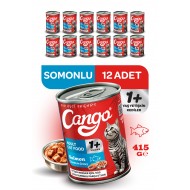 Cango Yetişkin Yaş Kedi Maması Somonlu 415Gr 12Li