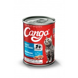 Cango Yetişkin Yaş Kedi Maması Somonlu 415Gr 12Li Cango Yetişkin Yaş Kedi Maması Somonlu 415Gr 12Li